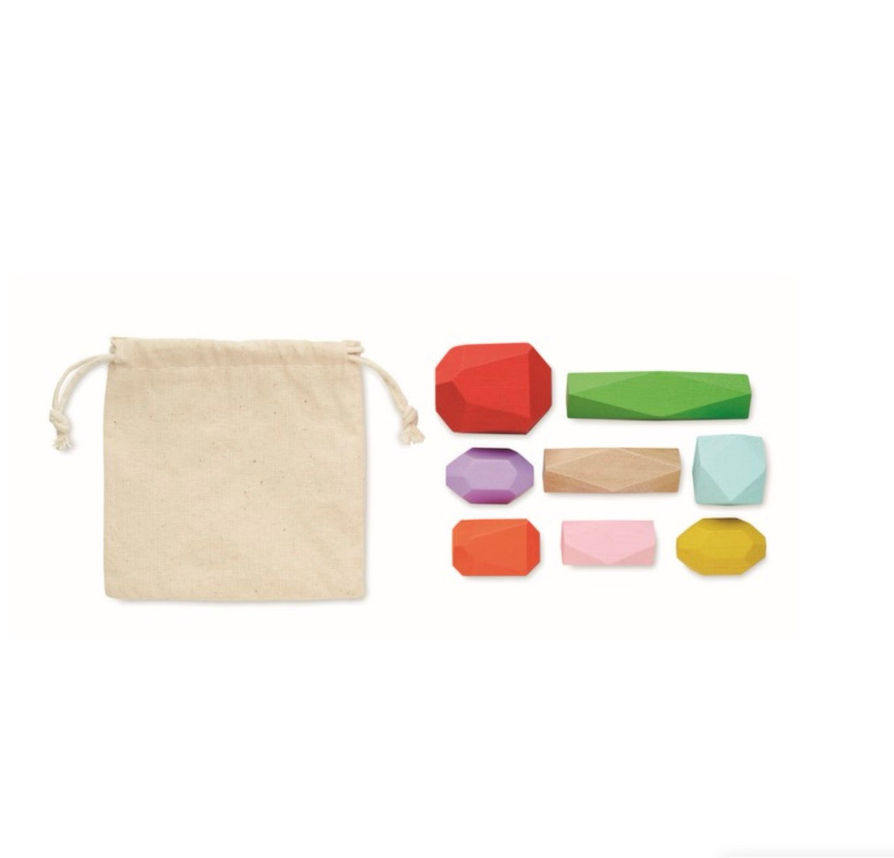 Flowfull® Holzsteine-Set „Schatzsuche“ (8-teilig)