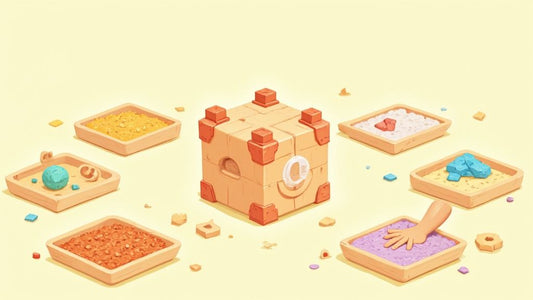 7 Ideen für sensorisches Spielen zum Selbermachen mit Flowfull® Kreativwürfeln, die Sie direkt zu Hause verwenden können