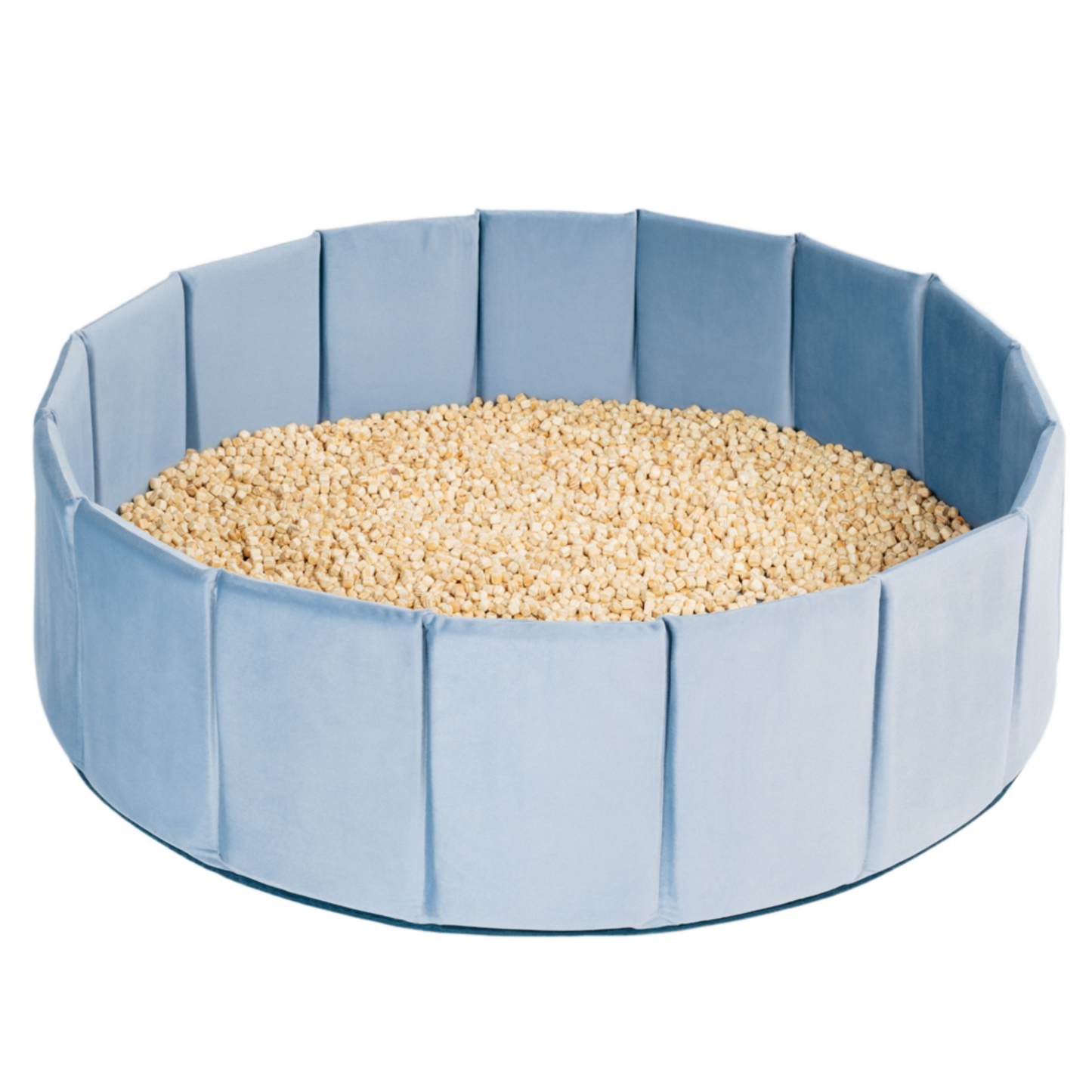 SET Indoor Würfel-Sandkasten (Becken + Holzwürfel)