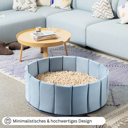SET Indoor Würfel-Sandkasten (Becken + Holzwürfel)