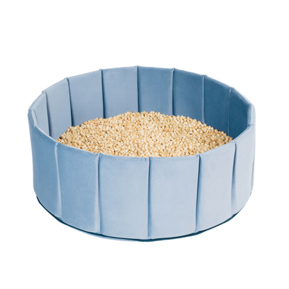 SET Indoor Würfel-Sandkasten (Becken + Holzwürfel)