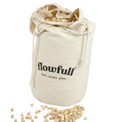 Flowfull® Kreativwürfel (Holz, 1x1 cm) – Sensorik-Material