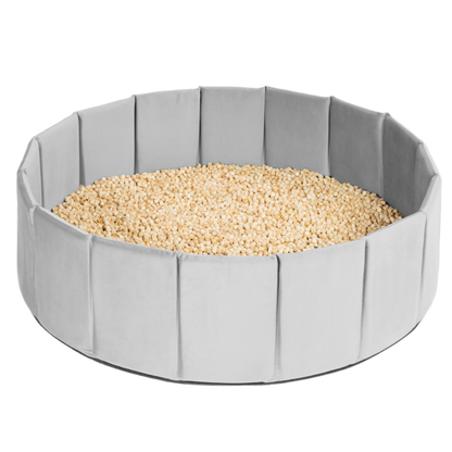 SET Indoor Würfel-Sandkasten (Becken + Holzwürfel)