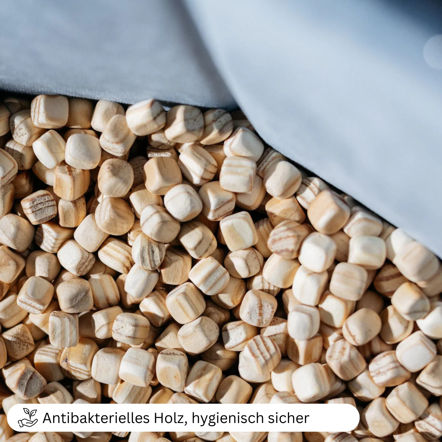 SET Indoor Würfel-Sandkasten (Becken + Holzwürfel)