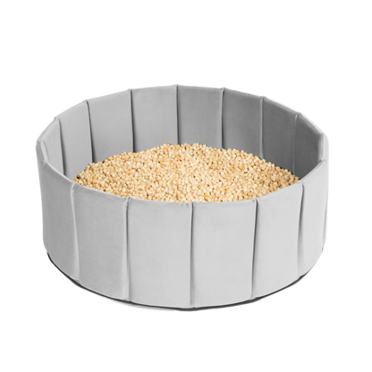 SET Indoor Würfel-Sandkasten (Becken + Holzwürfel)