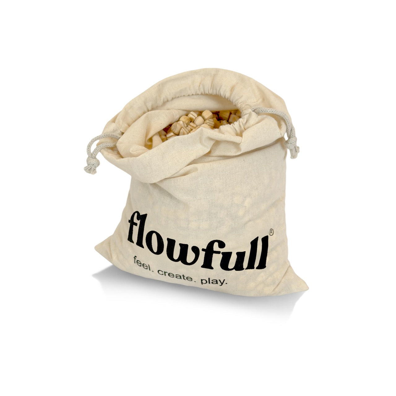 Flowfull® Kreativwürfel (Holz, 1x1 cm) – Sensorik-Material