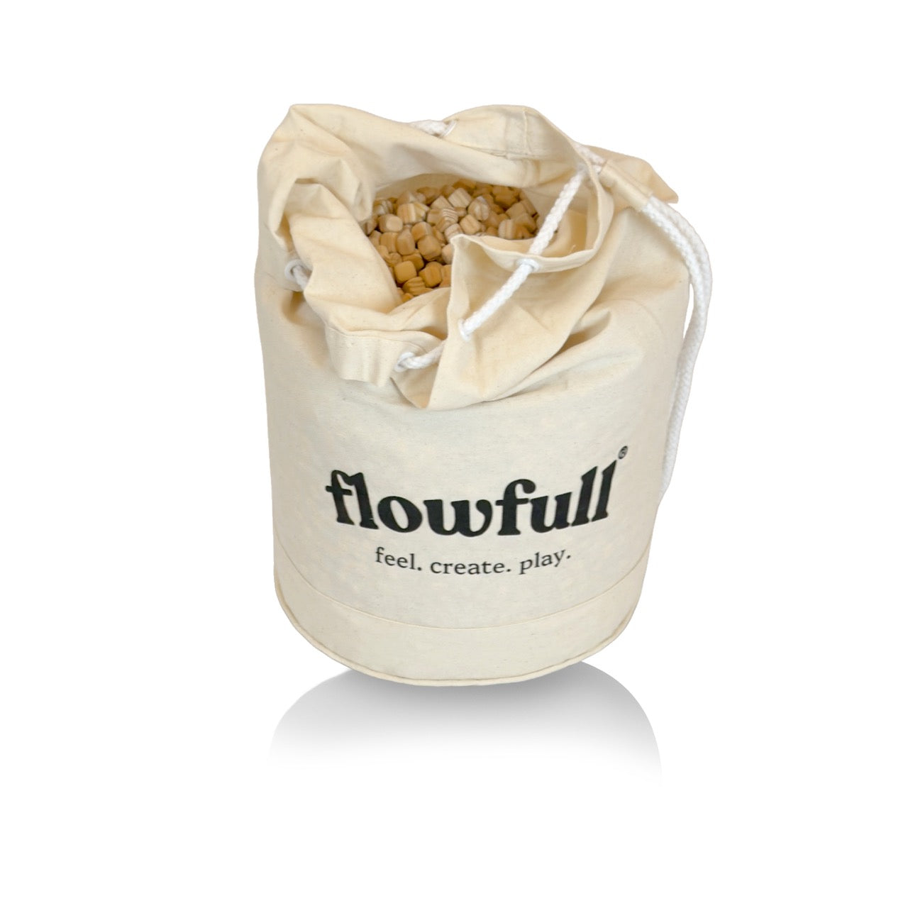 Flowfull® Kreativwürfel (Holz, 1x1 cm) – Sensorik-Material