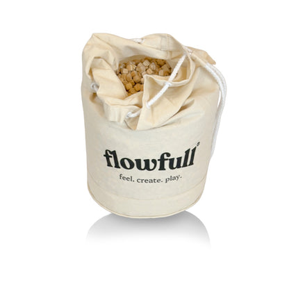 Flowfull® Kreativwürfel (Holz, 1x1 cm) – Sensorik-Material