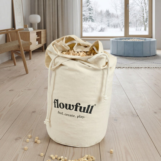 Flowfull® Kreativwürfel (Holz, 1x1 cm) – Sensorik-Material